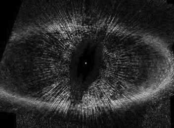 A Fomalhaut körüli törmelékkorong a Hubble-űrtávcső felvételén